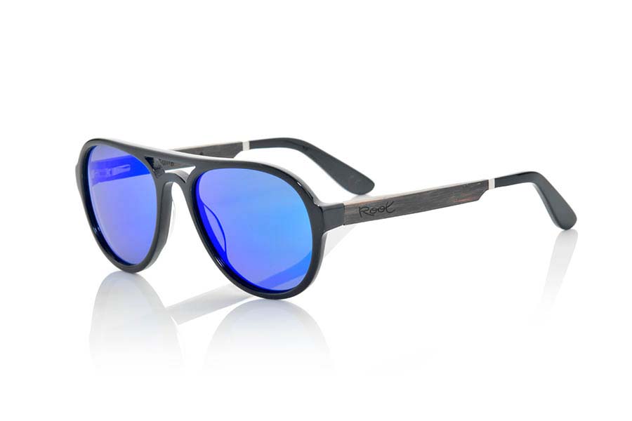 Wood eyewear of Ebony modelo RIN Wholesale & Retail | Root Sunglasses® 
